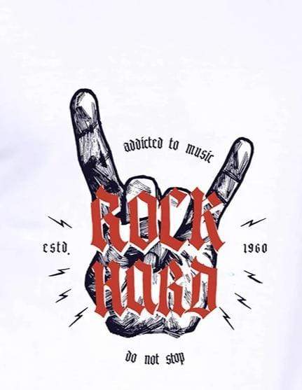 Rock Hard | Men's Raglan T-Shirts