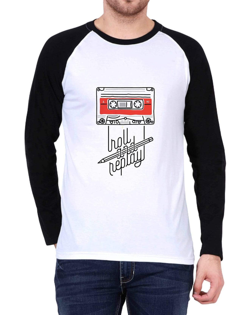 Roll and Replay | Men's Raglan T-Shirts