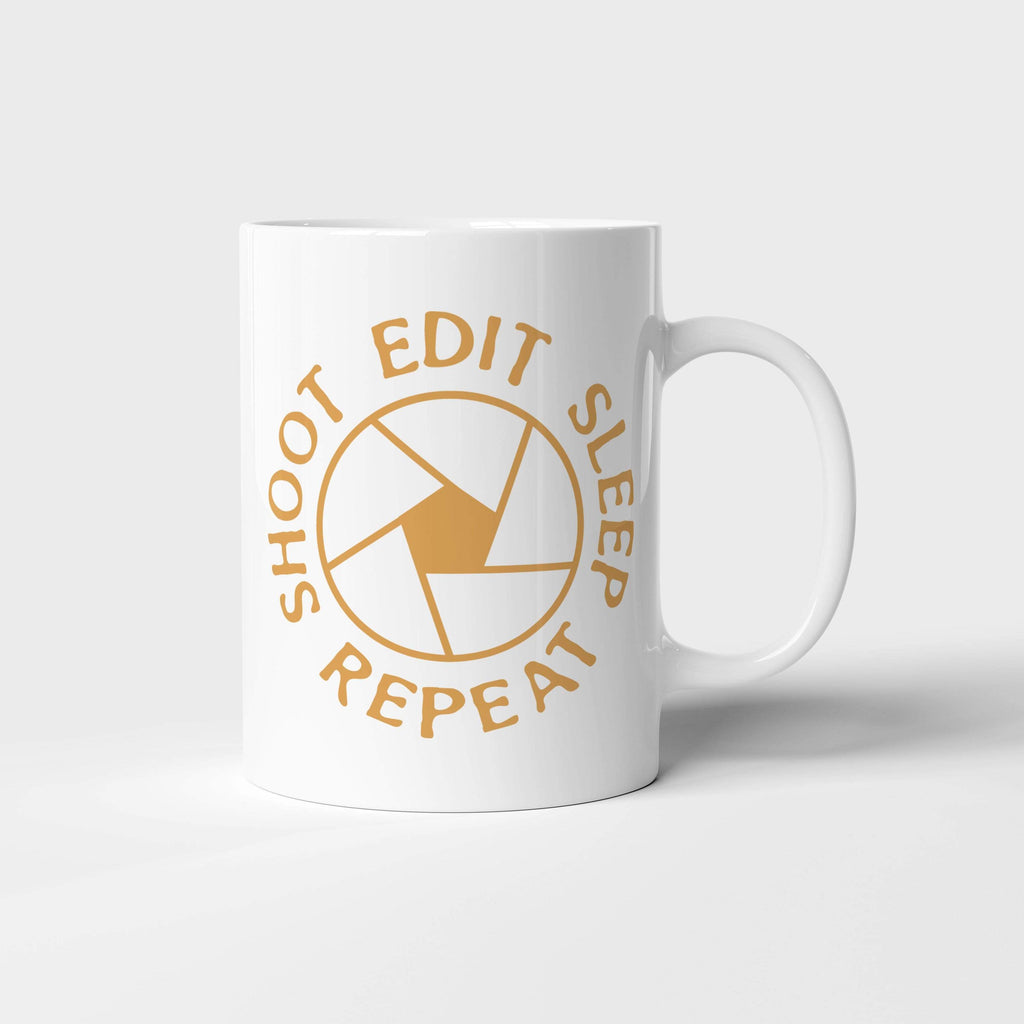 Shoot Edit Sleep Repeat | Mug