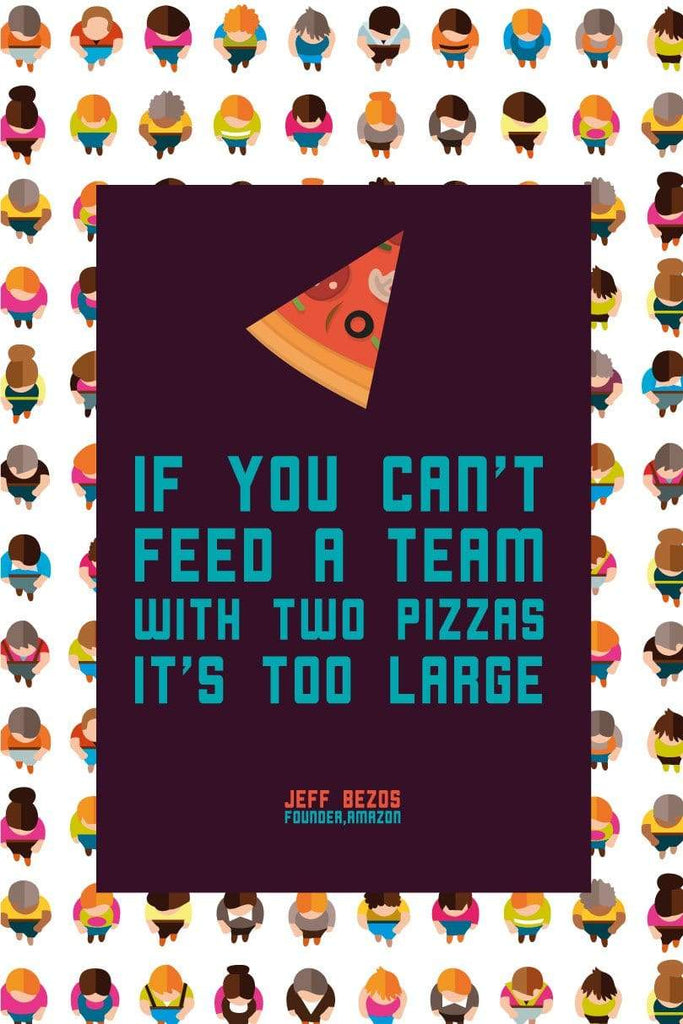 If You Can't  Feed a Team with Two Pizaas It's Too Large| Poster