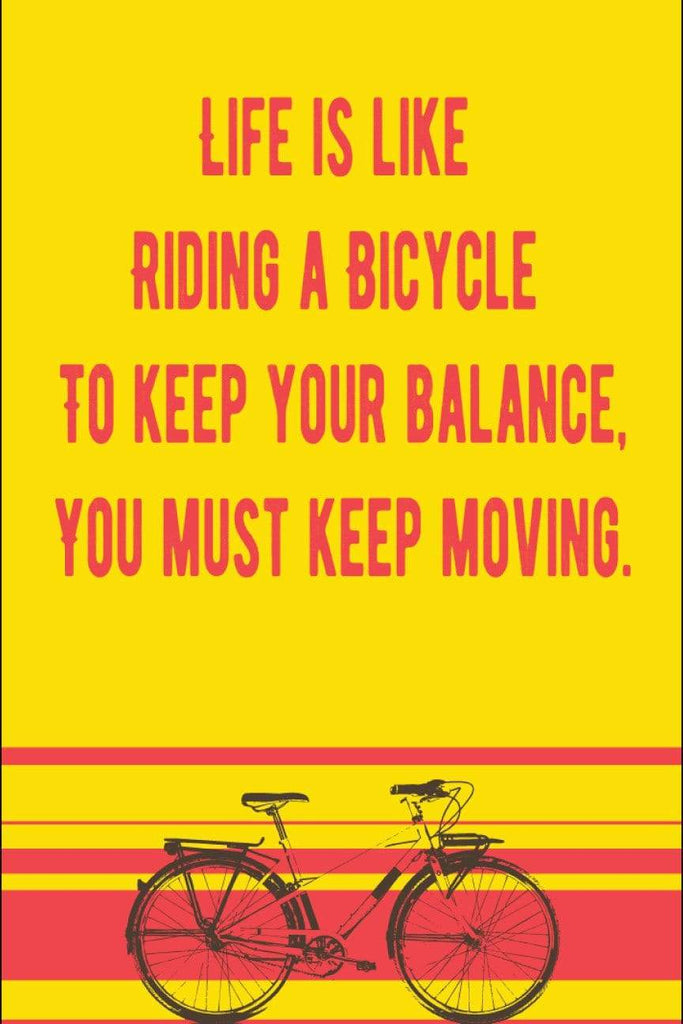 Life is Like Riding a Bicycle Travel | Poster
