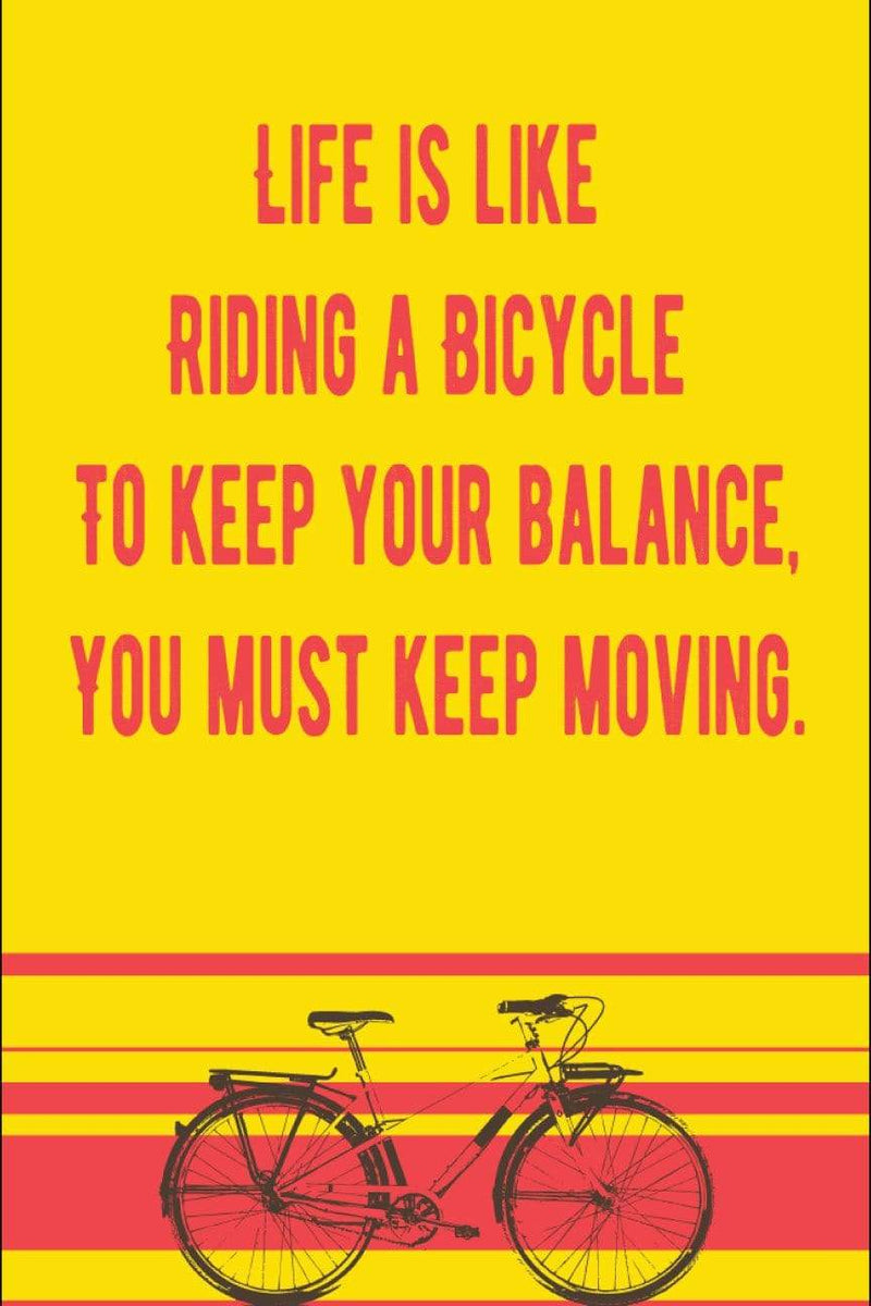 Life is Like Riding a Bicycle Travel | Poster