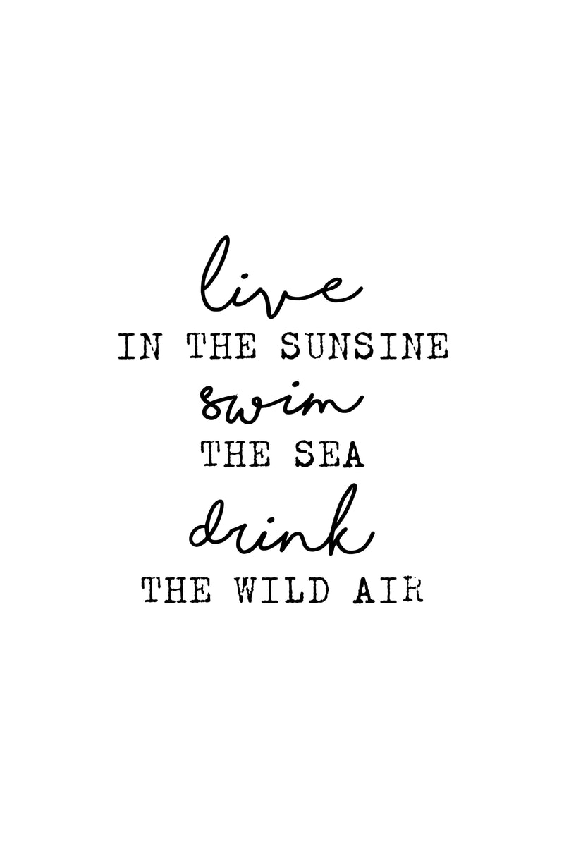 Live Swim Drink| Poster