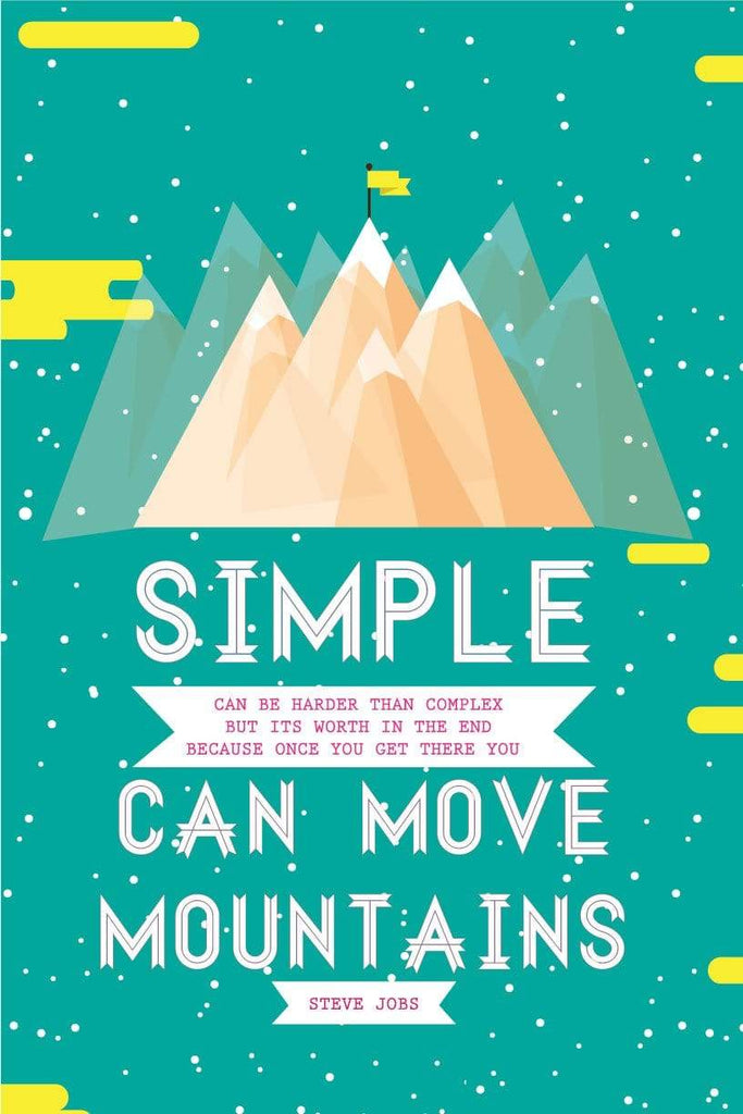 Simple Can Move Mountains| Poster