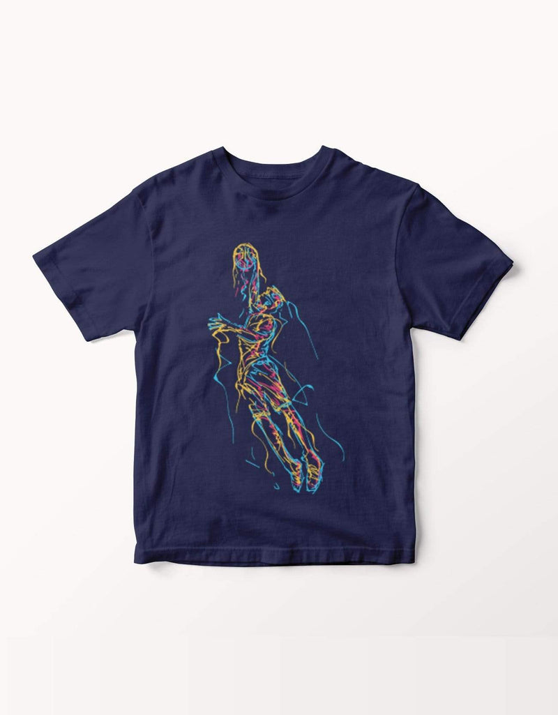 bohoboxin Unisex T-shirt half sleeve Basketball Player | T-Shirt shop tshirts online india buy travler photographer rider hiking travel yoga pet lover animal music india mumbai pune bengaluru chennai kolkata  hyderabad jaipur lucknow udaipur ahmedabad nasik nagpur indore