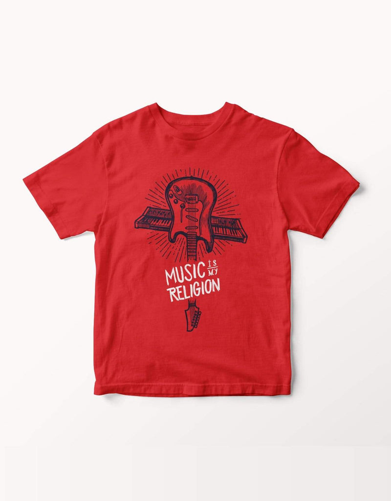 Music is my Religion Printed T-shirt