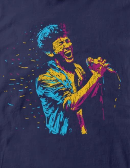 Singer Man Graphic Printed Unisex T-shirt for Music Lover | Buy Online ...
