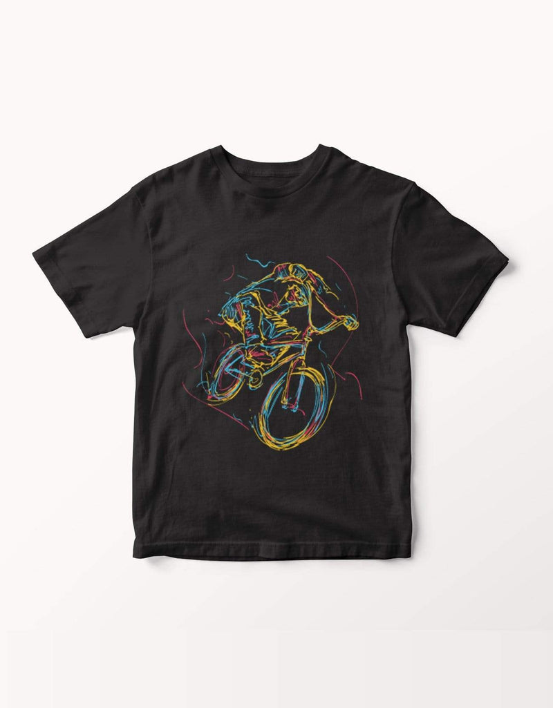 bohoboxin Unisex T-shirt half sleeve Teenage Bmx Rider | T-Shirt shop tshirts online india buy travler photographer rider hiking travel yoga pet lover animal music india mumbai pune bengaluru chennai kolkata  hyderabad jaipur lucknow udaipur ahmedabad nasik nagpur indore