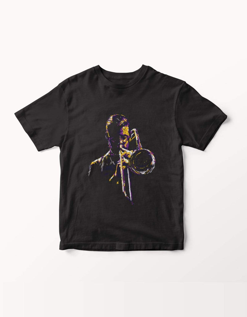 Trumpet Player Printed T-shirt