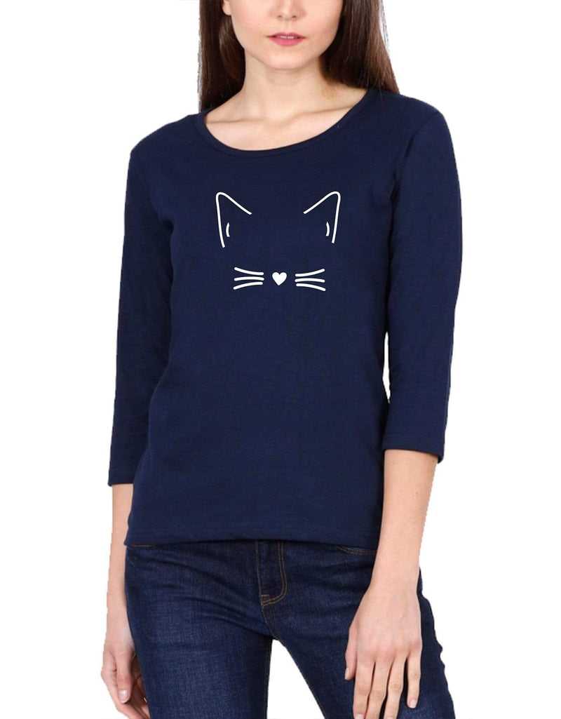 Cat Icon | Women's 3/4 th Sleeve T-Shirt