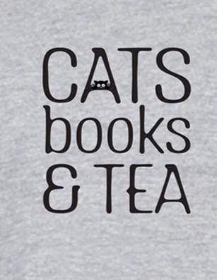 Cats Books &Tea | Women's 3/4th Sleeve T-Shirt
