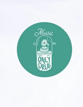 Music is my Only Drug | Women's 3/4 th Sleeve T-Shirt