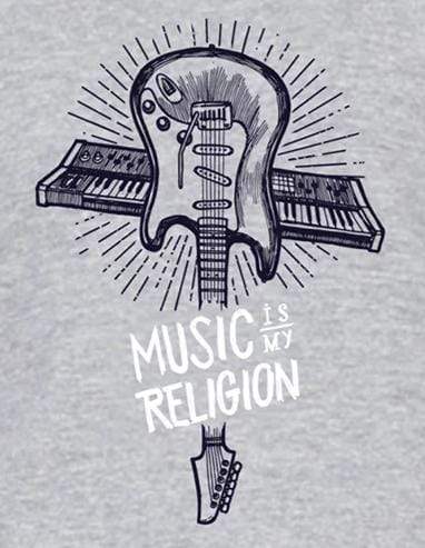 Music is My Religion | Women's 3/4 th Sleeve T-Shirt