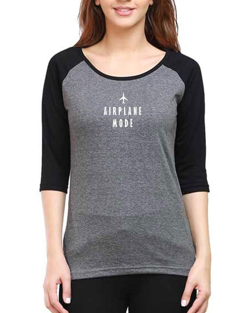 Airplane Mode Travel | Women's Raglan T-Shirts