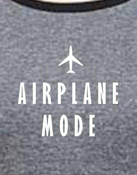 Airplane Mode Travel | Women's Raglan T-Shirts
