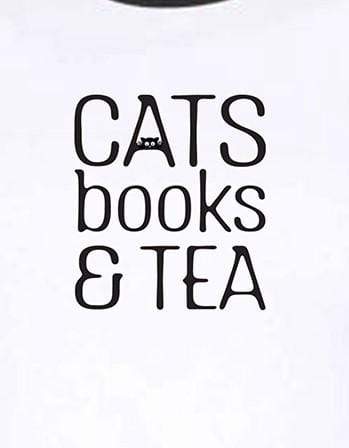 Cats books & Tea | Women's Raglan T-Shirts