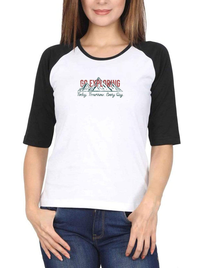 Go Exploring Travel | Women's Raglan T-Shirts