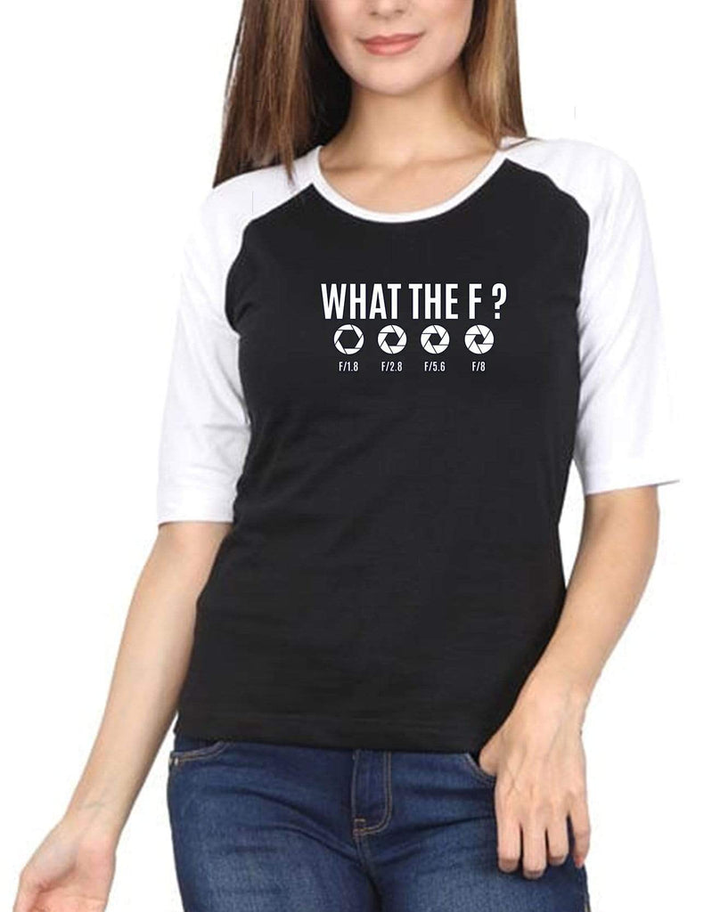 What the f ? | Women's Raglan T-Shirts