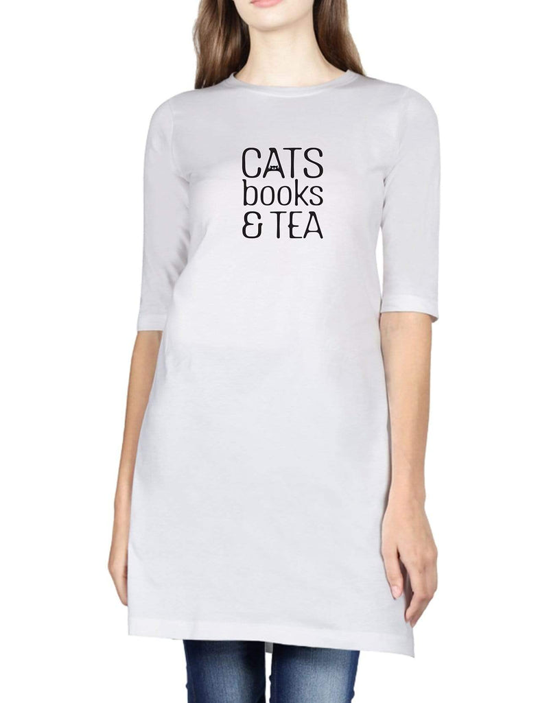 Cats Books & Tea | Women’s T- Shirt Dresses