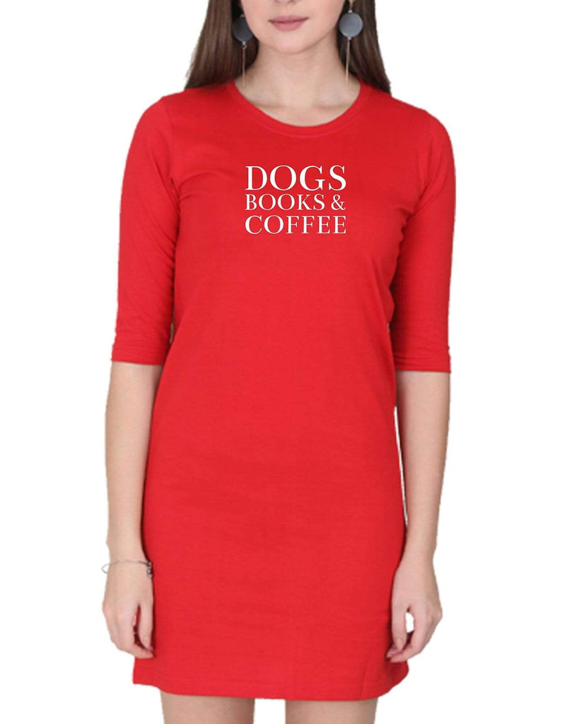 Dogs Books &Coffee | Women’s T- Shirt Dresses