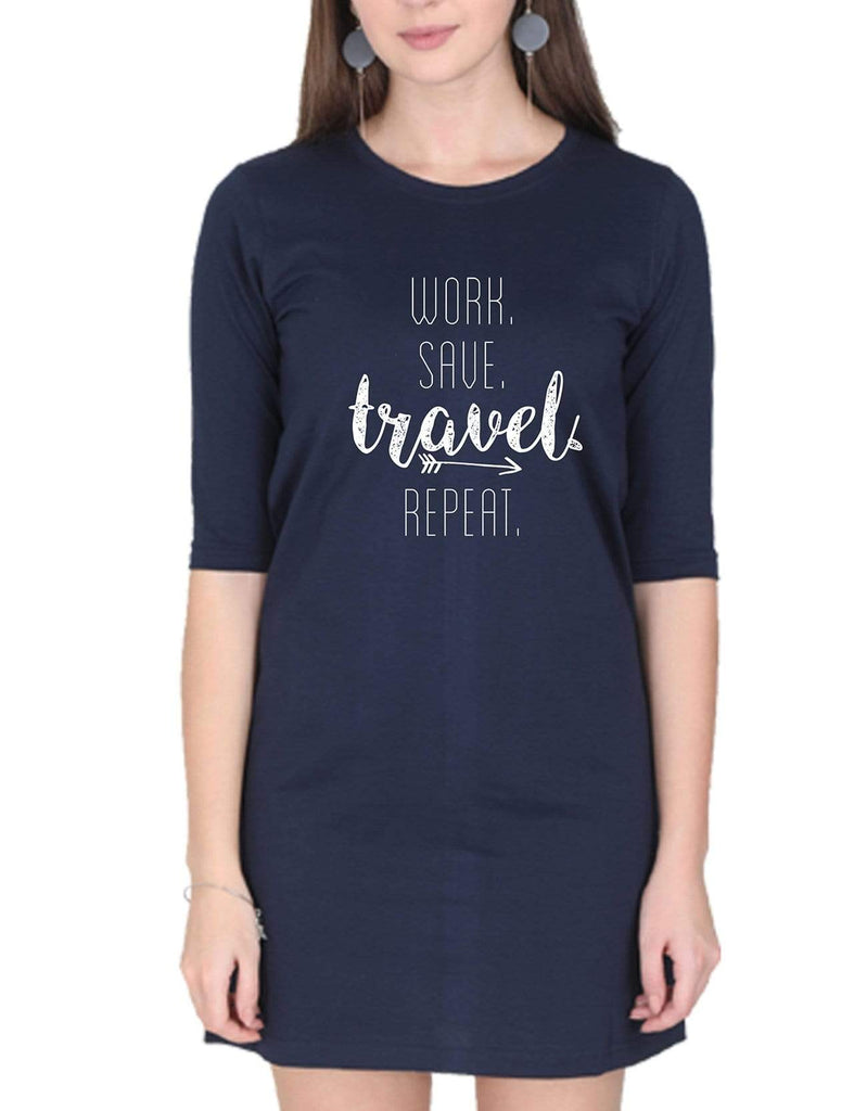 Work Save Travel Repeat | Women’s T- Shirt Dresses