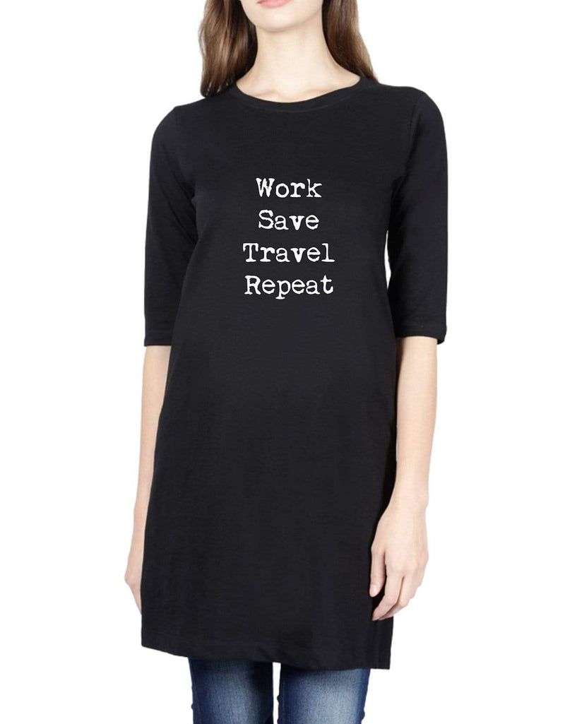 Work Save Travel Repeat | Women’s T- Shirt Dresses