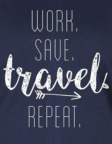 Work Save Travel Repeat | Women’s T- Shirt Dresses