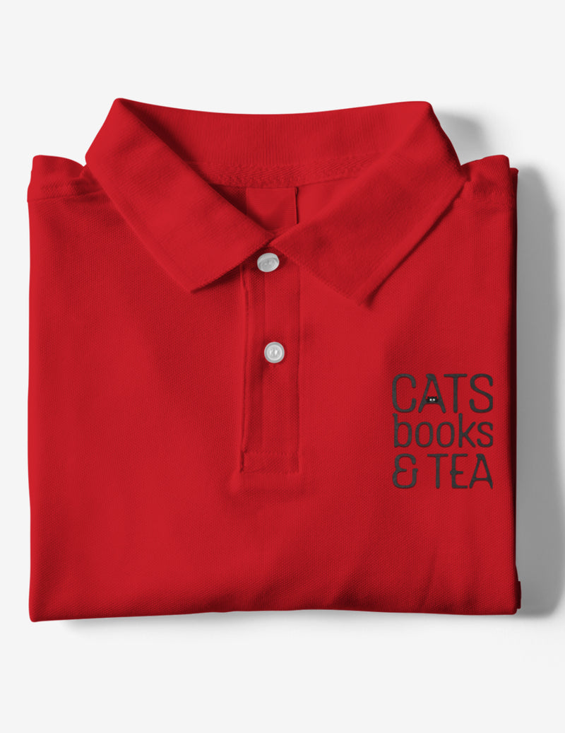 Cats Books & Tea | Polo T-Shirts