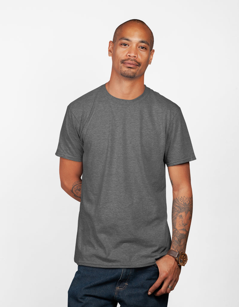 Charcoal Grey Solid T-shirts