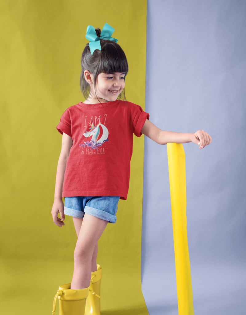 Unicorn Seven T-shirt half sleeve | Girls