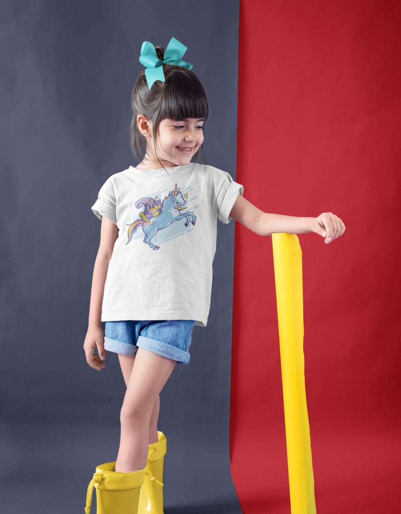 Chipmunk Unicorn T-shirt half sleeve | Girls