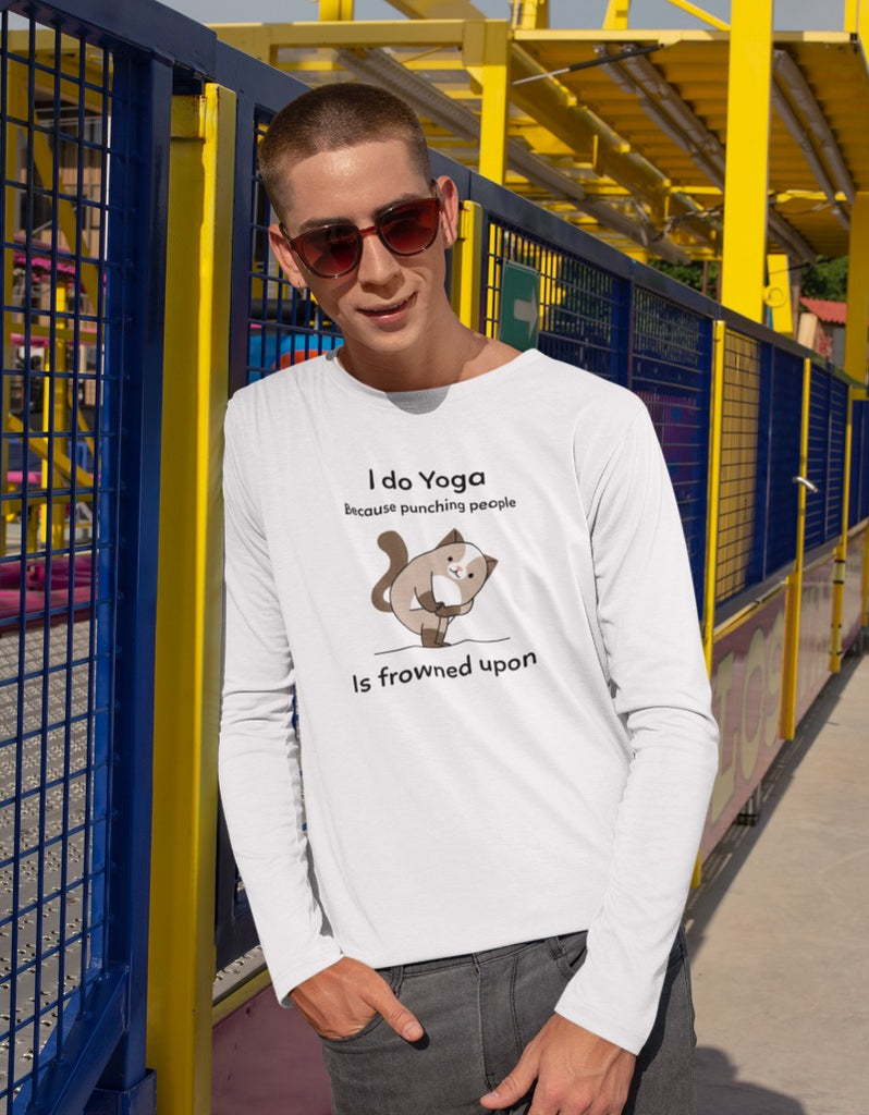 I do Yoga | Men's Full Sleeve T-Shirt