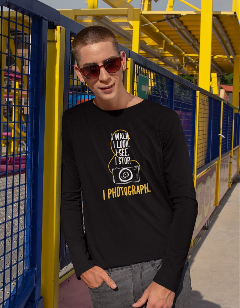 I Photograph | Men's Full Sleeve T-Shirt