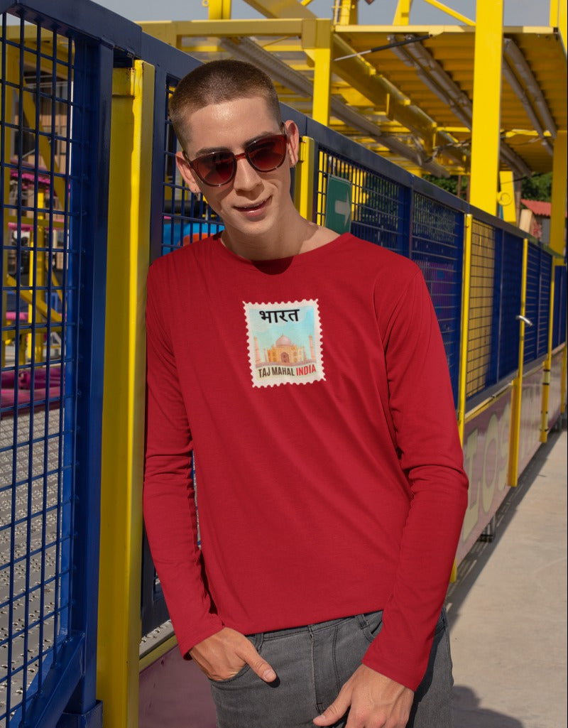Bharat/India Taj Mahal Travel | Men's Full Sleeve T-Shirt
