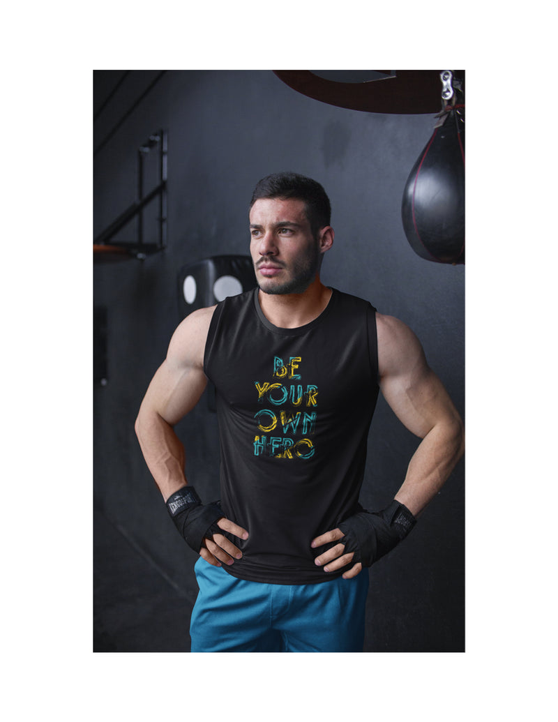 Be your own Hero | Men's Gym Vest Sleeveless
