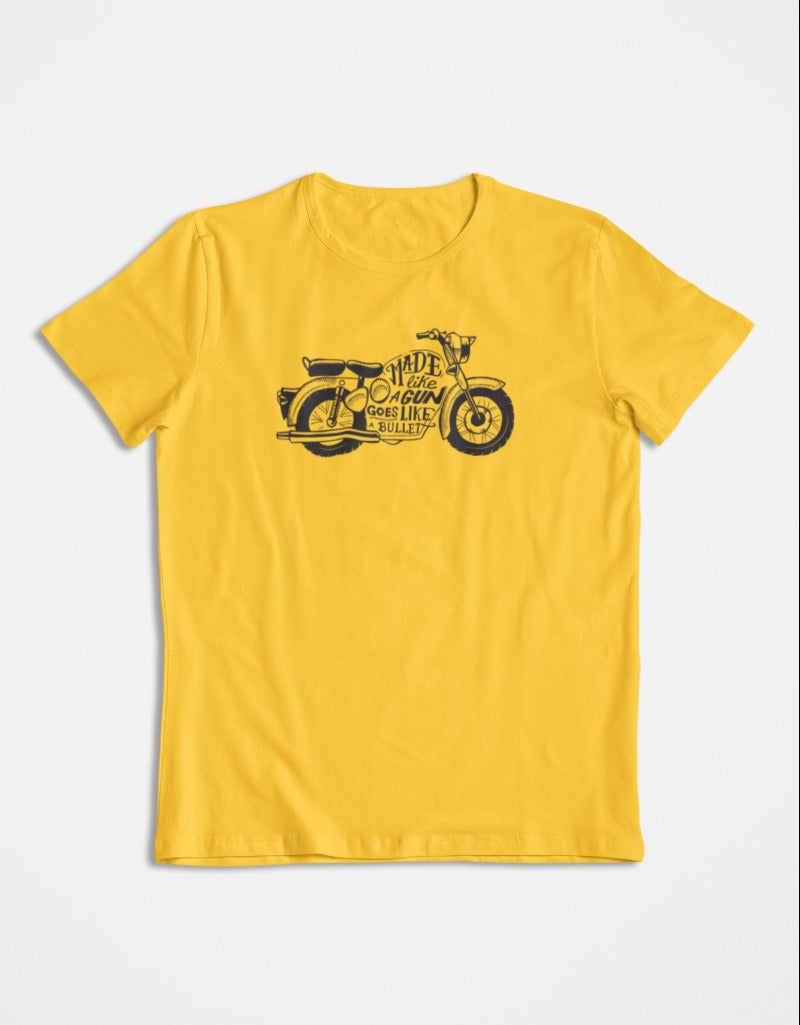 Made Like a Gun Goes Like a Bullet Biker Travel | Unisex T-Shirt