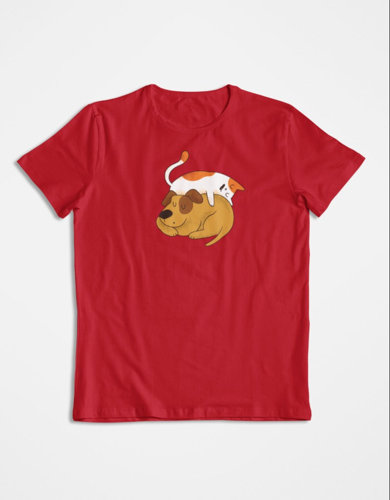 Sleeping Cat Dog Animal/Pet Lover | Unisex T-shirt