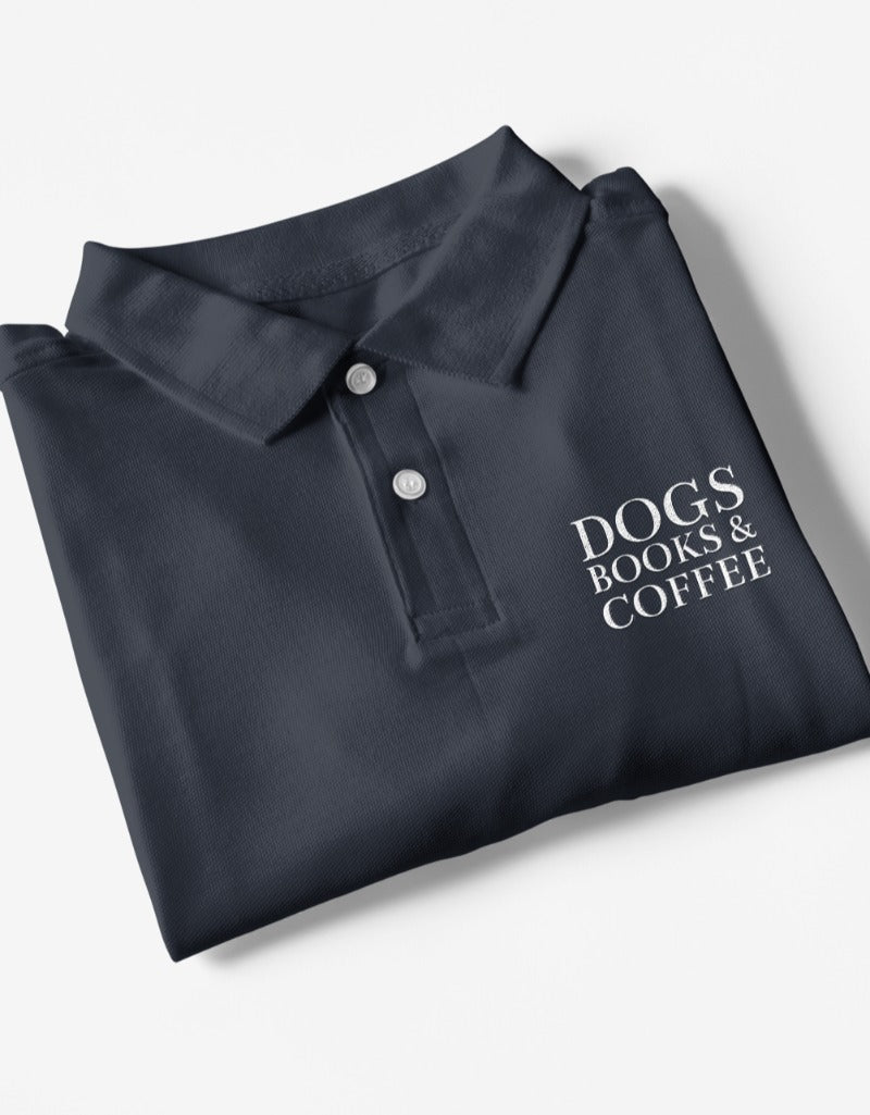 Dogs Books & Coffee | Polo T-Shirts