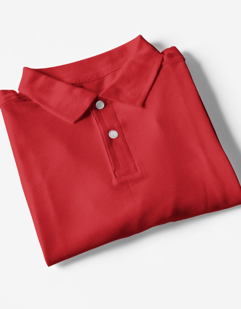 Plain Brick Red | Polo T-Shirts