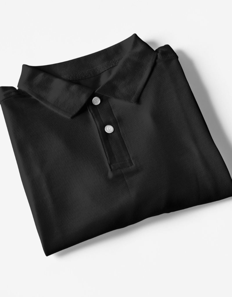 Solid Black | Polo T-Shirts
