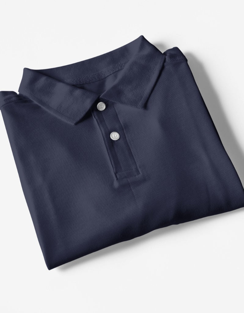 Solid Navy Blue | Polo T-Shirts
