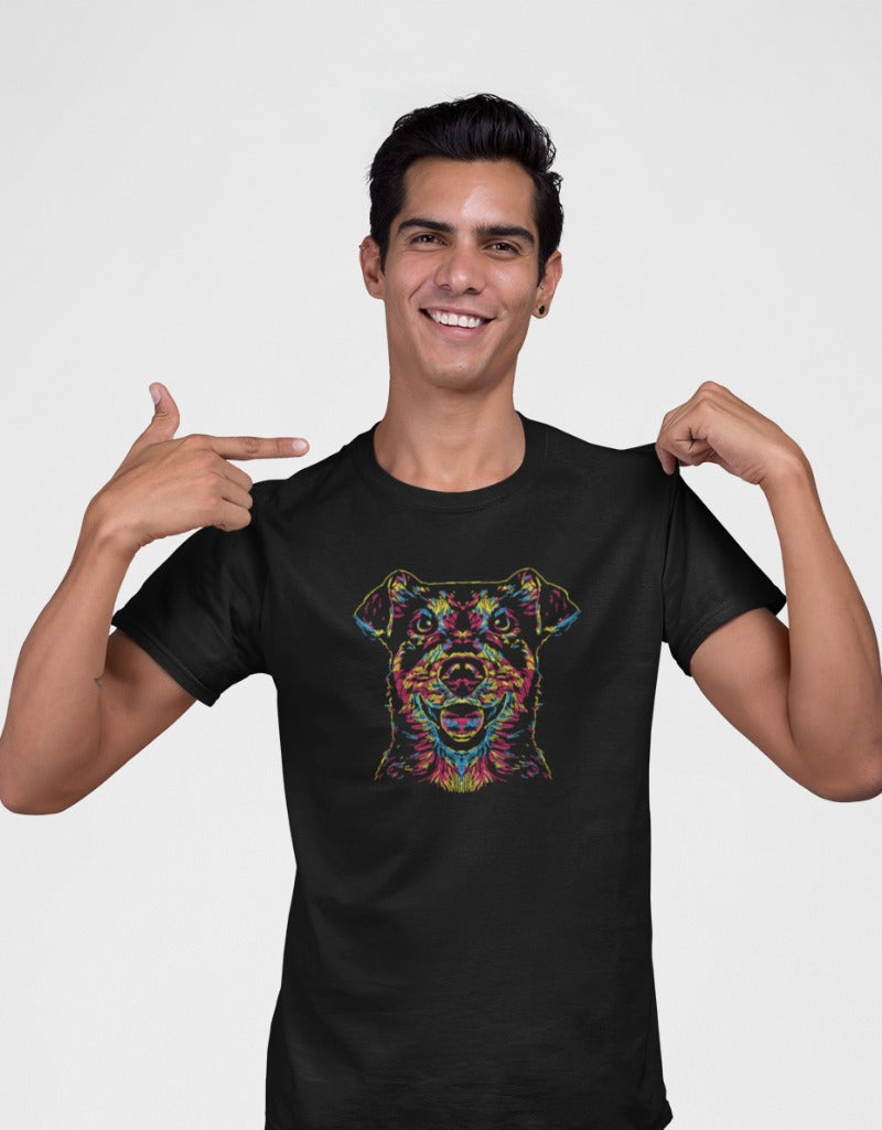 Colorful Dog Face Animal/Pet Lover | Unisex T-Shirt