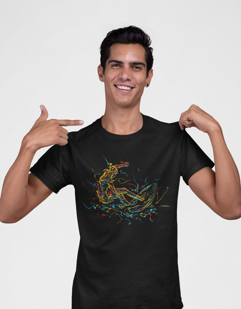 Surfer Wave Illustration T-shirt