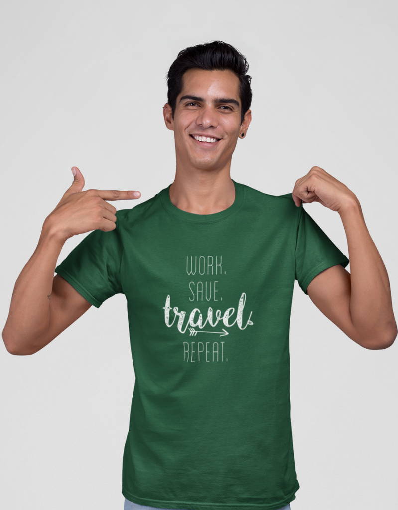 Work Save Travel Repeat |Unisex T-Shirt