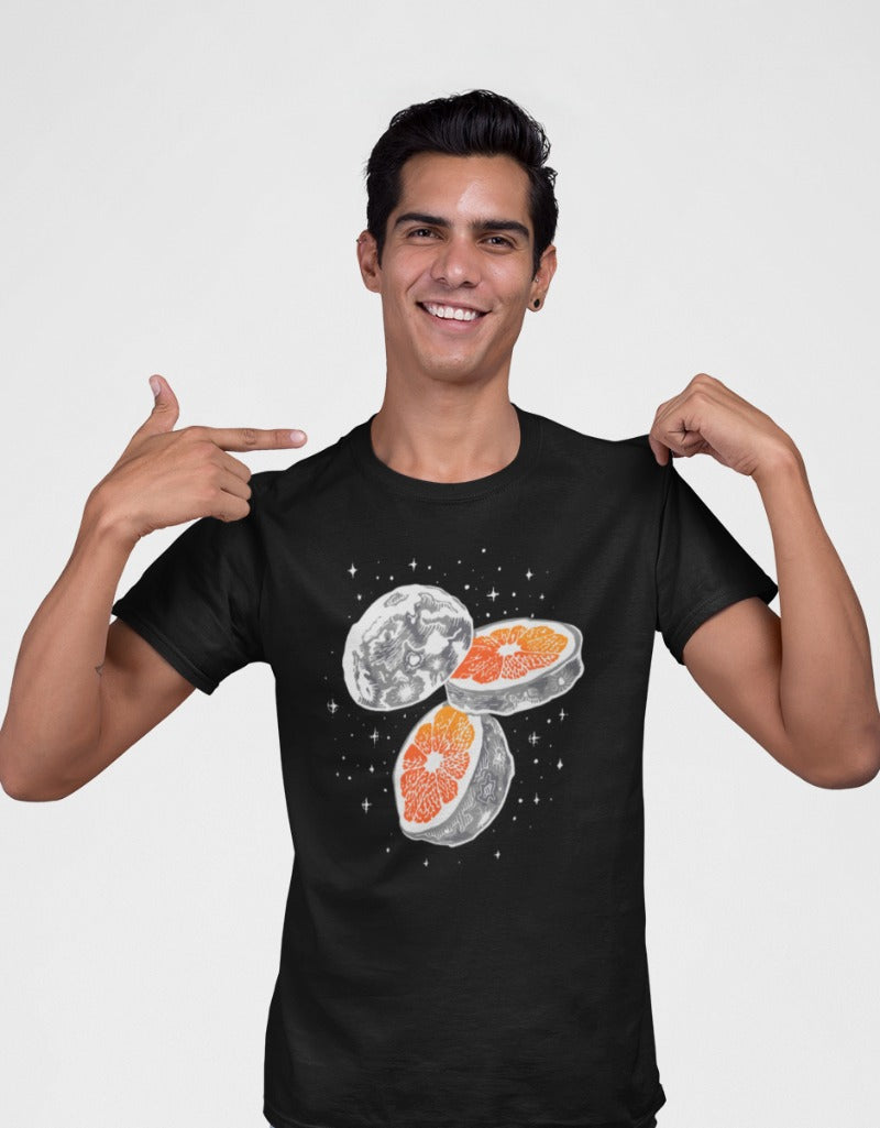 Moon & Orange Universe  | Unisex T-shirt