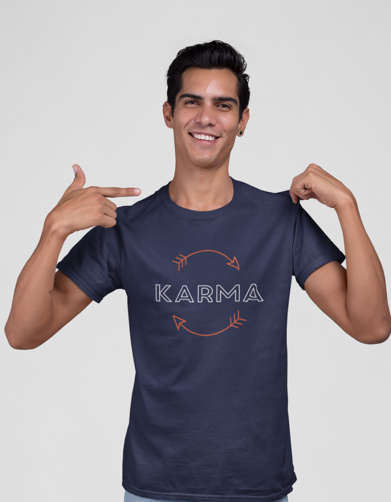 Karma Unisex Printed T-shirt