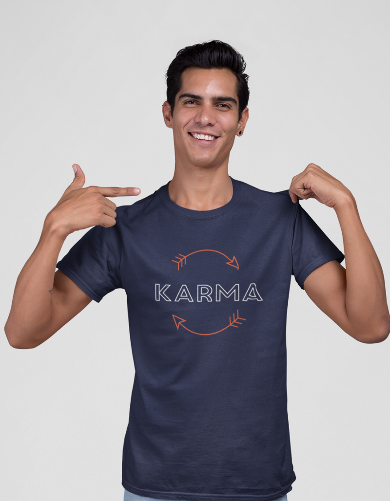 Karma Unisex Printed T-shirt