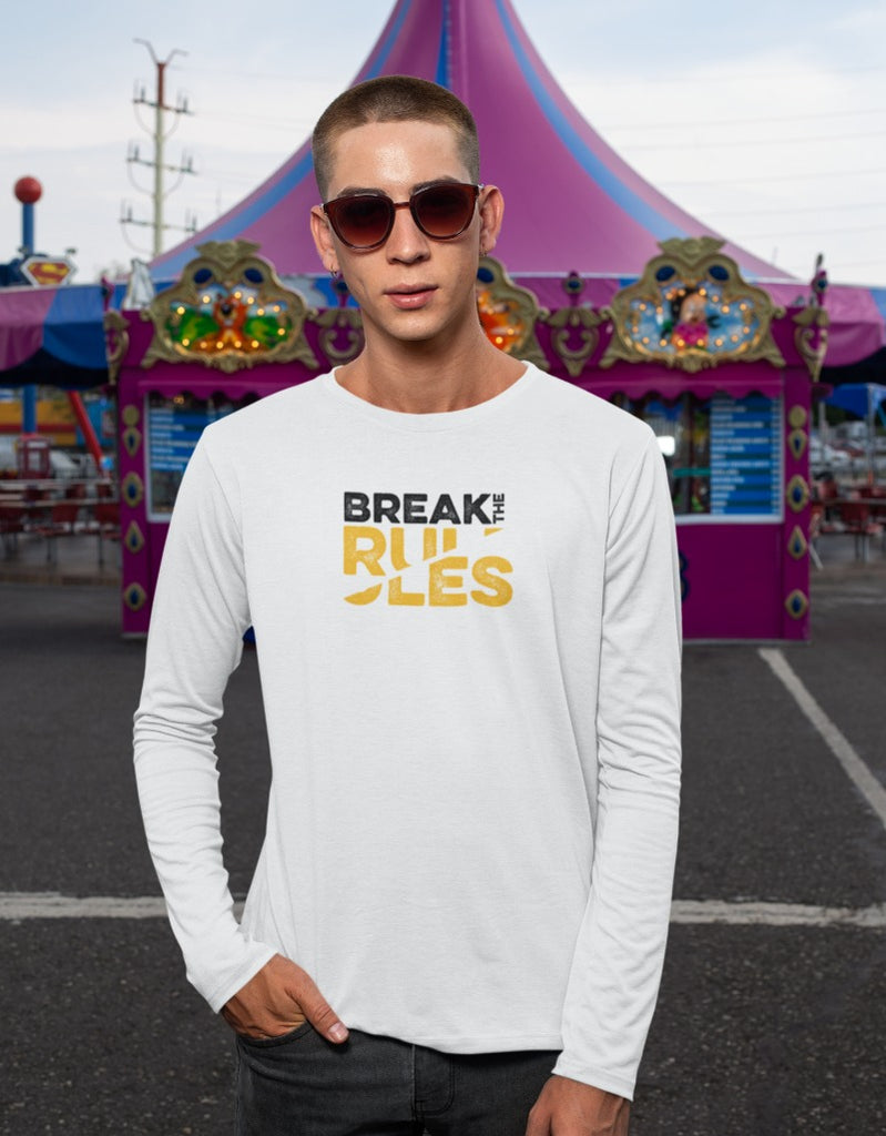 Break the Rules | Men's Full Sleeve T-Shirt