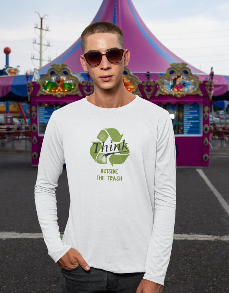 Think Outside The Trash | Men's Full Sleeve T-Shirt