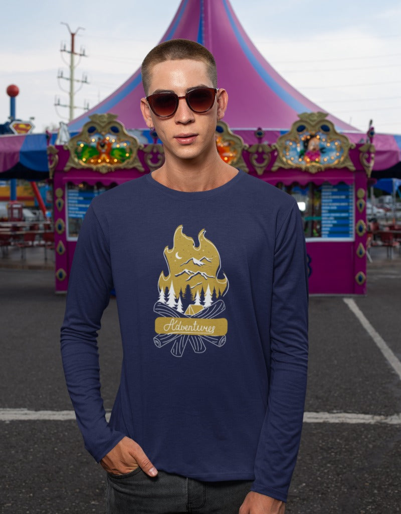 Adventure Travel | Men's Full Sleeve T-Shirt